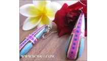 Fashion Colored Woods Earrings Bali